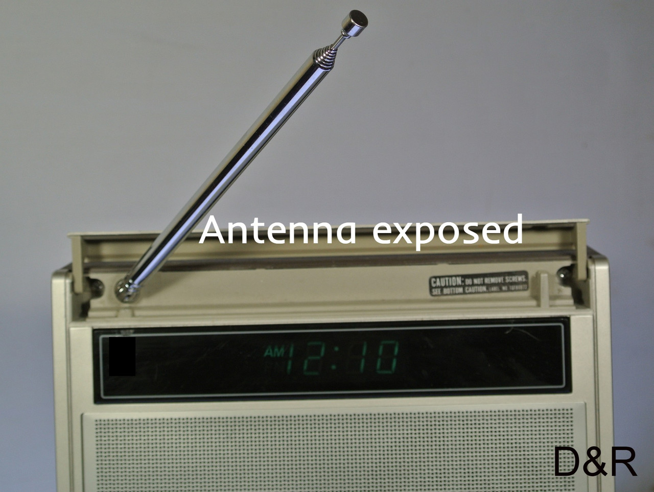 File:Vintage Panasonic Tele-Talk FM-AM Talking Clock Radio With
