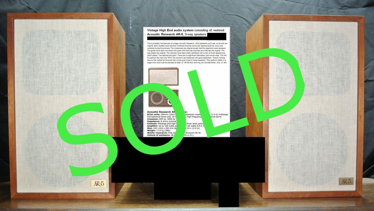 ar 5 speakers