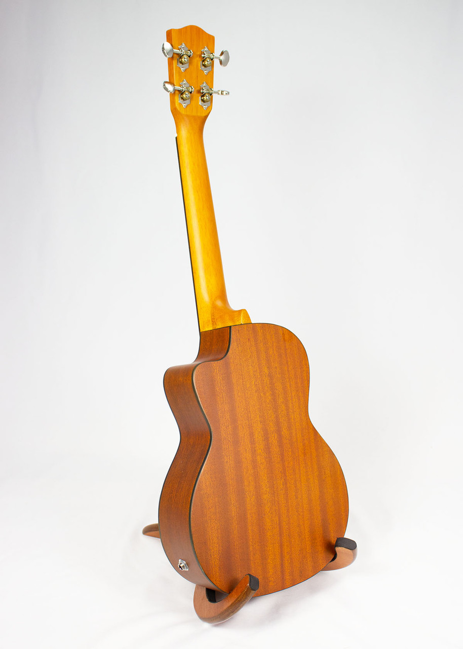 Makai Mahogany Tenor Cutaway Electric Ukulele Fan Guitar and Ukulele