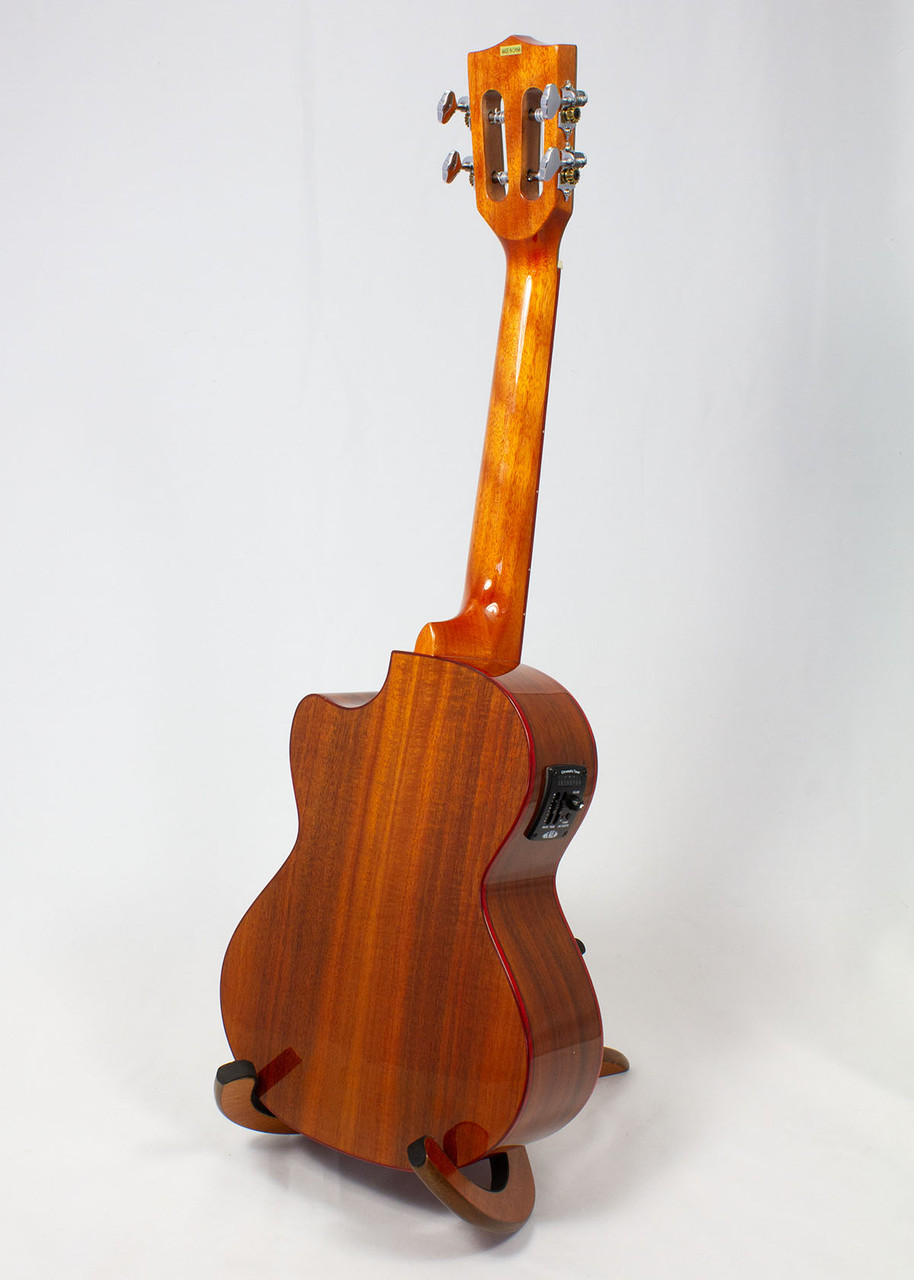 Kala Cedar / Acacia Tenor Cutaway Electric Ukulele Fan Guitar and Ukulele