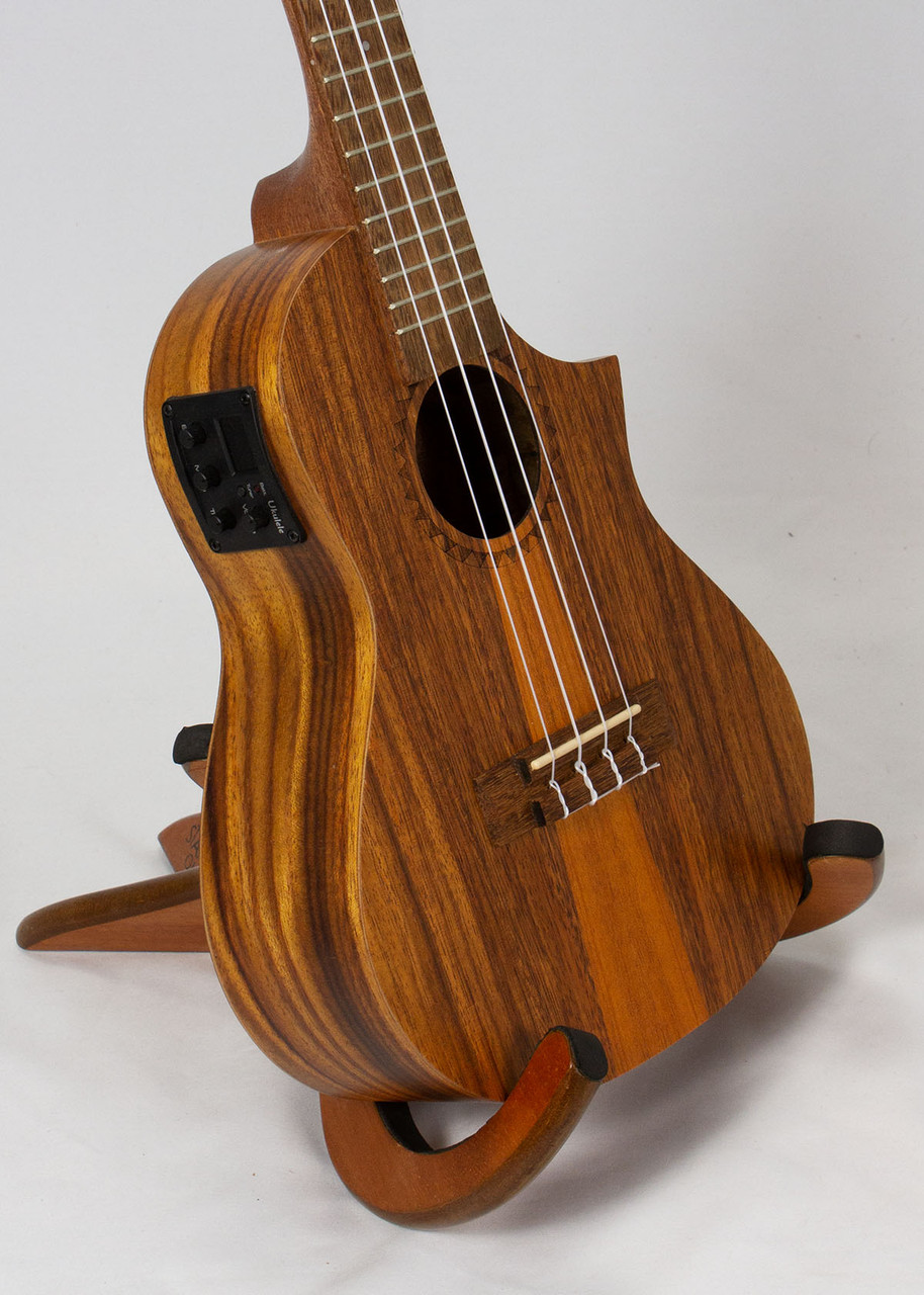 Kala Teak TriTop Concert Ukulele Fan Guitar and Ukulele