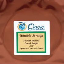 Oasis Single Bright Smooth Wound Low G Ukulele String
