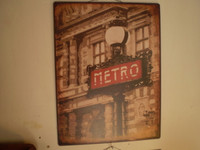 French Paris Metro Hanging Sign, Design F1