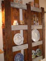 Trendy Swedish Urban,Industrial style Pallet Timber Kitchen Hanging Plate rack