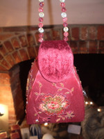 Gorgeous Austrian Velvet embriodery and sequin Jewellery Box