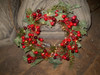 This photograph shows the Wreath without the Fairy Lights switched on.