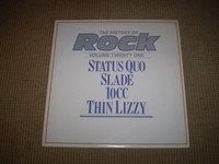 History Rock Vol 21 Vinyl LP Album, Status Quo, Slade, 10CC, Thin Lizzy, Near Mint