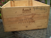 Vintage French Timber Wine Box, Year 2000, Storage shelves, garden display