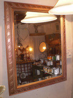 Vintage Danish 1970's Bevelled edge Mirror, Great condition