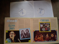 History of Rock vol 19 double vinyl LP Album Elton John, Chicago, near mint