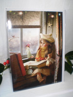 Magical  Christmas Fairy Card, When Robin calls By