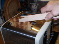 Beechwood Toast Tongs, Remove toast from toaster without burning hands