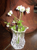 Pretty small Vintage Danish Facetted Crystal Vase