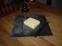 1970's Welsh Bohemian Slate Cheese Board, Kitchenalia, Great condition