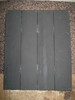 The reverse of the screen, you can see the hinges which allows the screen to fold.