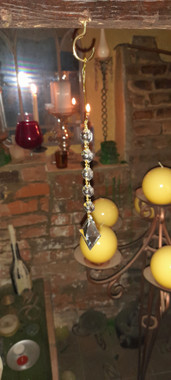 Gorgeous facetted Danish vintage crystals