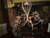 Another photo of the Chandelier with the hanging emerald jewls