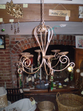 The Chandelier hanging with the emerald jewels