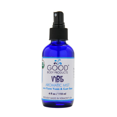Good Body Products Organic VIBE Aromatic Mist with Ylang Ylang & Clary Sage