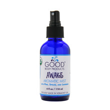 Good Body Products Organic AWAKE Aromatic Mist with Pine, Spruce, & Lavender