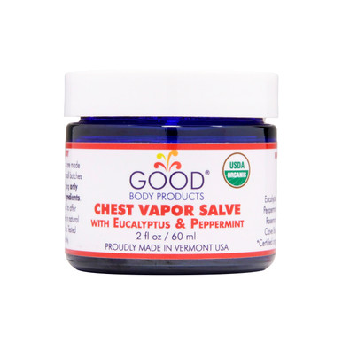 Good Body Products CHEST VAPOR SALVE with Eucalyptus & Peppermint