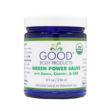 Good Body Products GREEN POWER SALVE PRO with Arnica, Comfrey, and CBD