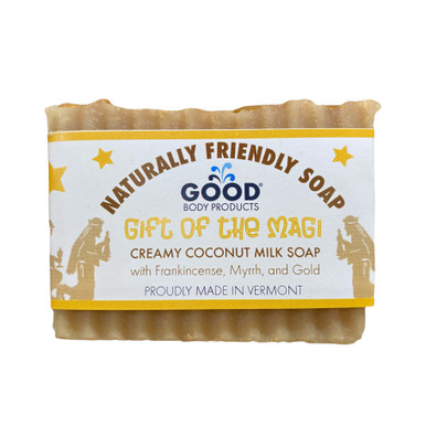 Good Body Products GIFT OF THE MAGI Coconut Milk Soap with Frankincense, Myrrh, and Gold