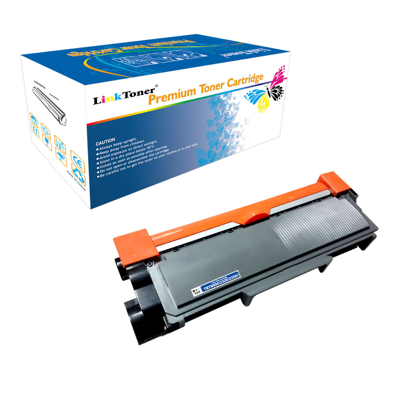 LinkToner Compatible Toner Cartridge Replacement for Brother TN630 & TN660  BK Laser Photo Printer DCP-L2520D, DCP-L2520DW, DCP-L2540DN, DCP-L2540DW