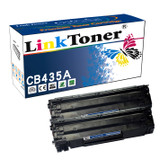 LinkToner Compatible HP 35A Toner Cartridge Replacement for HP CB435A BK 2 Pack LaserJet Photo Printer