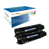 LinkToner Compatible Toner Cartridge Replacement for Canon Cartridge 128 BK 2 Pack Laser Photo Printer D530, D550, D560, L100, L150, L170, L190, MF4410, MF4412, MF4420, MF4420w, MF4420n, MF4430, MF445