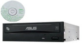 Asus Internal SATA 24x DVD CD +/-RW DL media Disc Burner Writer Drive + software