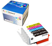 Linktoner Cli271XL Compatible Replacement for Canon Printer Ink Cartridges Cli 271 XL Color PGI 270XL Black Cartridge