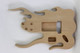 Features a strat style output jack in the rear of the body.
