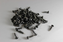 Corrosion Resistant Gunmetal Powdercoated Pickguard Screws (qty 25)