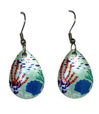 SEA CORAL Ocean Earrings Summer Jewelry SEASHELL 