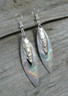 Silver Iridescent Earrings