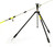 The tripod accommodates any size rod and offers sturdy support for bank fishing, shore fishing or surf fishing. 