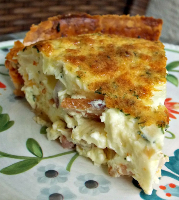Bacon, Egg, and Cheese Quiche (Free Recipe below)