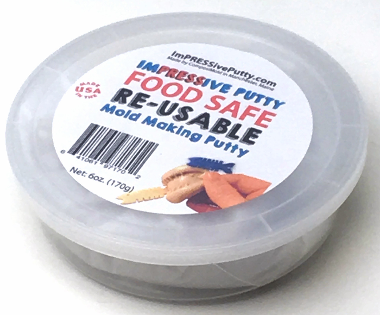 Food Safe ImPRESSive Reusable Molding Putty 1.5 oz 