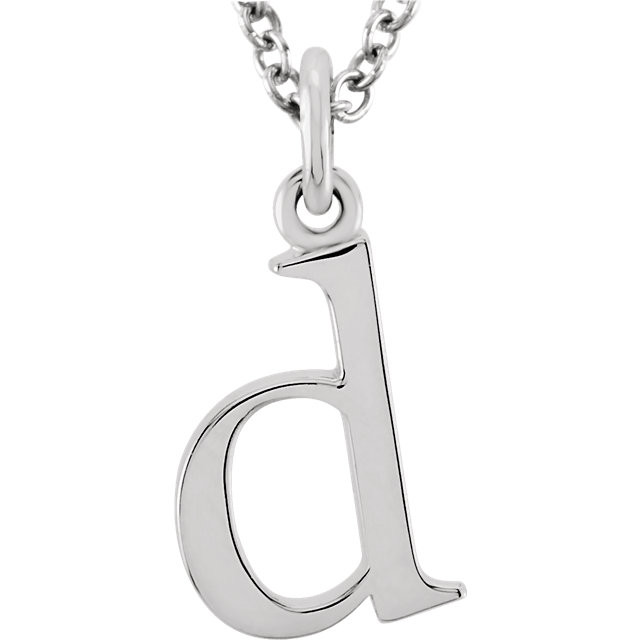 initial necklace d