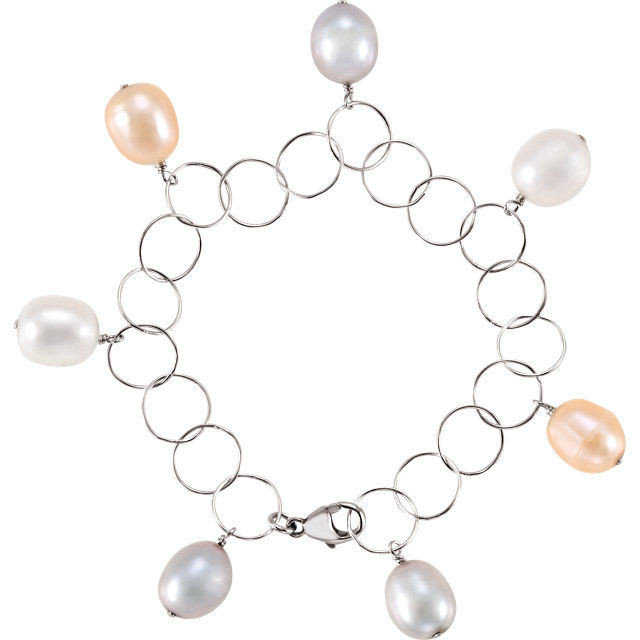 colored pearl bracelet