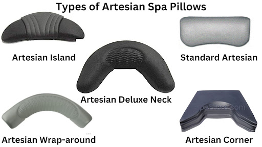 Types of Artesian Spa Pillows