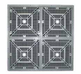 CUSTOM MOLDED PRODUCTS | 18” X 18” SQUARE FRAME & GRATE, WHITE | 25508-180-000L
