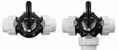 CUSTOM MOLDED PRODUCTS | COMPLETE BLACK CPVC VALVE WITH UNIONS, 2-WAY, 1-1/2” SLIP | 25922-154-000