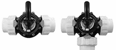 CUSTOM MOLDED PRODUCTS | COMPLETE BLACK CPVC VALVE  WITH UNIONS, 2-WAY, 2” SLIP | 25922-204-000