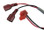GECKO| FLOW SWITCH CABLE, TSPA & MSPA, 14" CABLE, 3 PIN RED PLUG | 9920-400124
