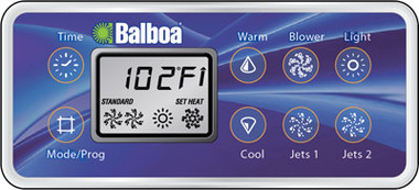 BALBOA | VL801D 8 BUTTON LCD DISPLAY | 54108