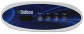 BALBOA  | VL240/MVP240 LCD, WHITE BORDER BLOWER, JETS, TEMP LIGHT 5 1/4" x 2" | 53565