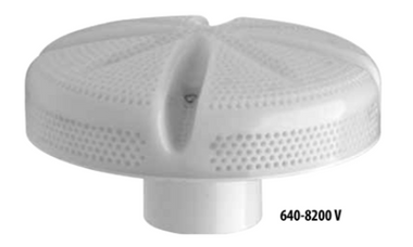 WATERWAY | 6" WITH 2-1/2" THREADED WALL FITTING 215-8230, WHITE 640 | 640-8230 V