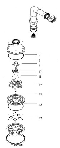 A & A MANUFACTURING | PISTON REPAIR KIT  INCLUDES KEYS, 11, 12, & 15 | 521181